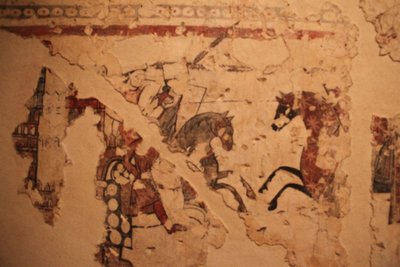 十三世末或十四世纪初的壁画。 Barcelona History Museum 作者 Léna